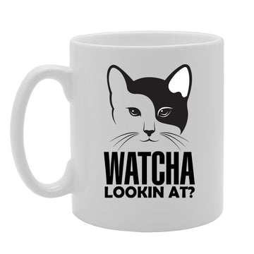 Watcha Lookin At?   Printed Tea Coffee Ceramic  Mg3509 - Funny Printed Coffee Mug - Great Gift Idea
