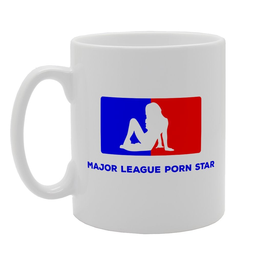 Major League Porn Star   Printed Tea Coffee Ceramic  Mg2445 - Funny Printed Coffee Mug - Great Gift Idea