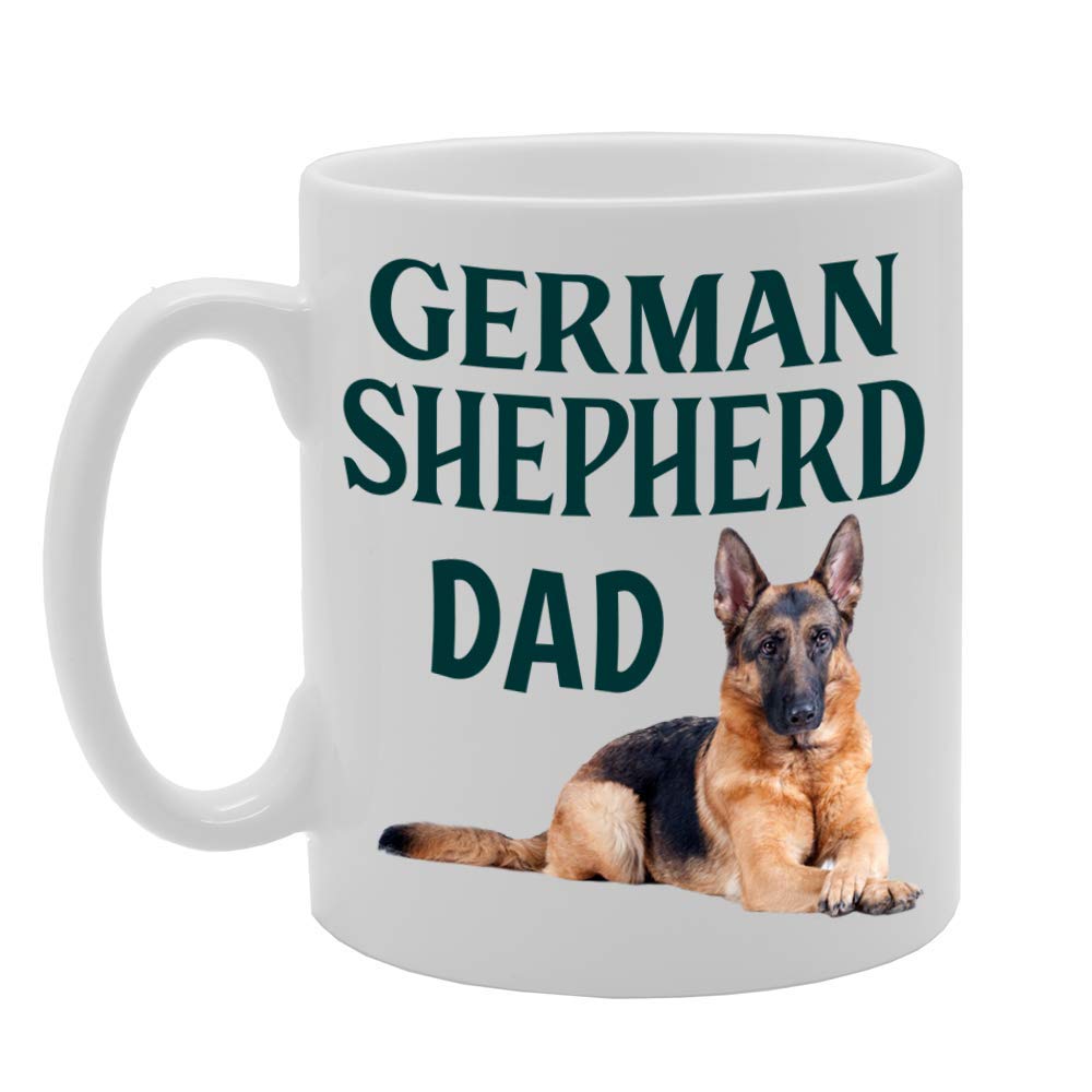 German Shepherd Dad   Printed Tea Coffee Ceramic  Mg4563 - Funny Printed Coffee Mug - Great Gift Idea