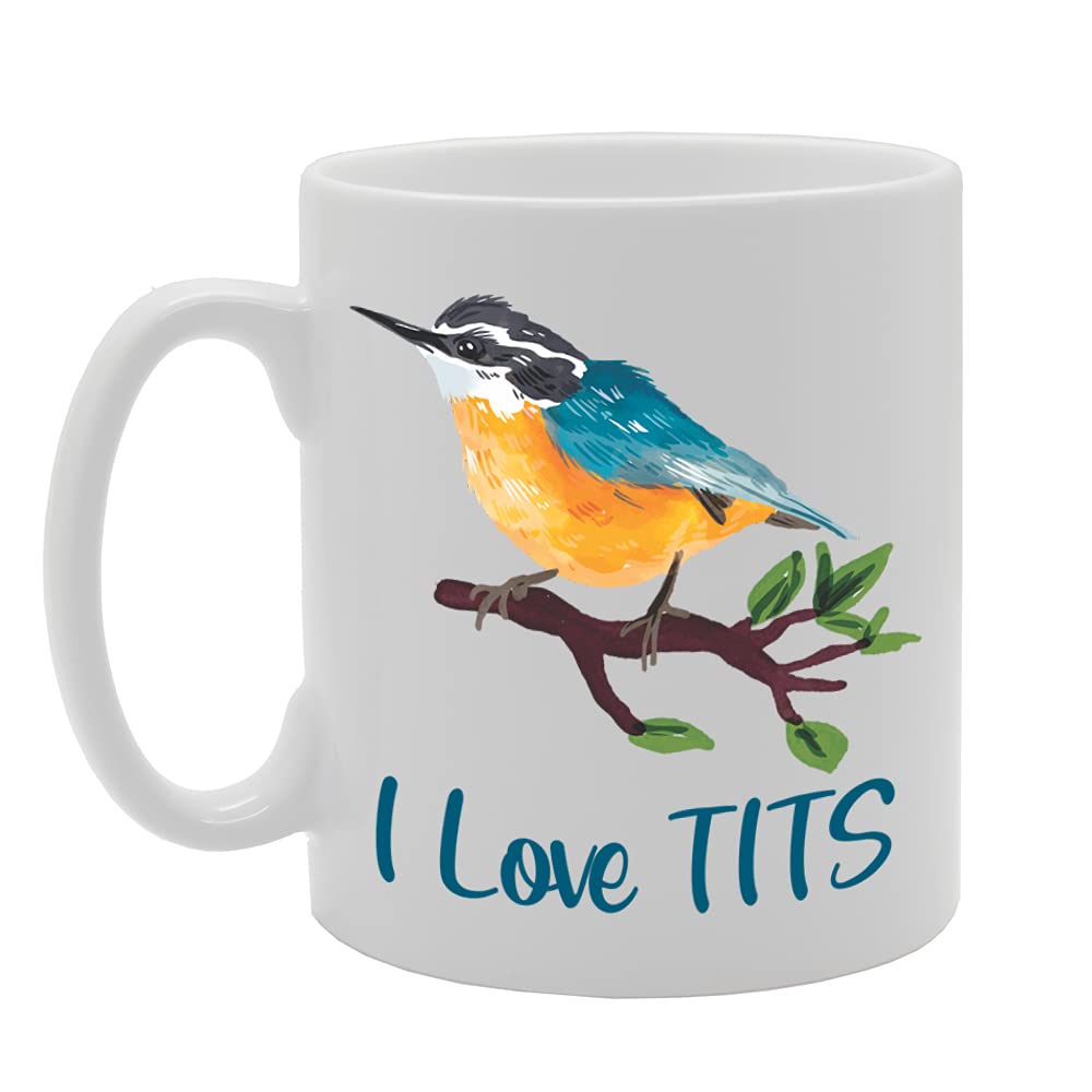I Love Tits   Printed Tea Coffee Ceramic  Mg5260 - Funny Printed Coffee Mug - Great Gift Idea