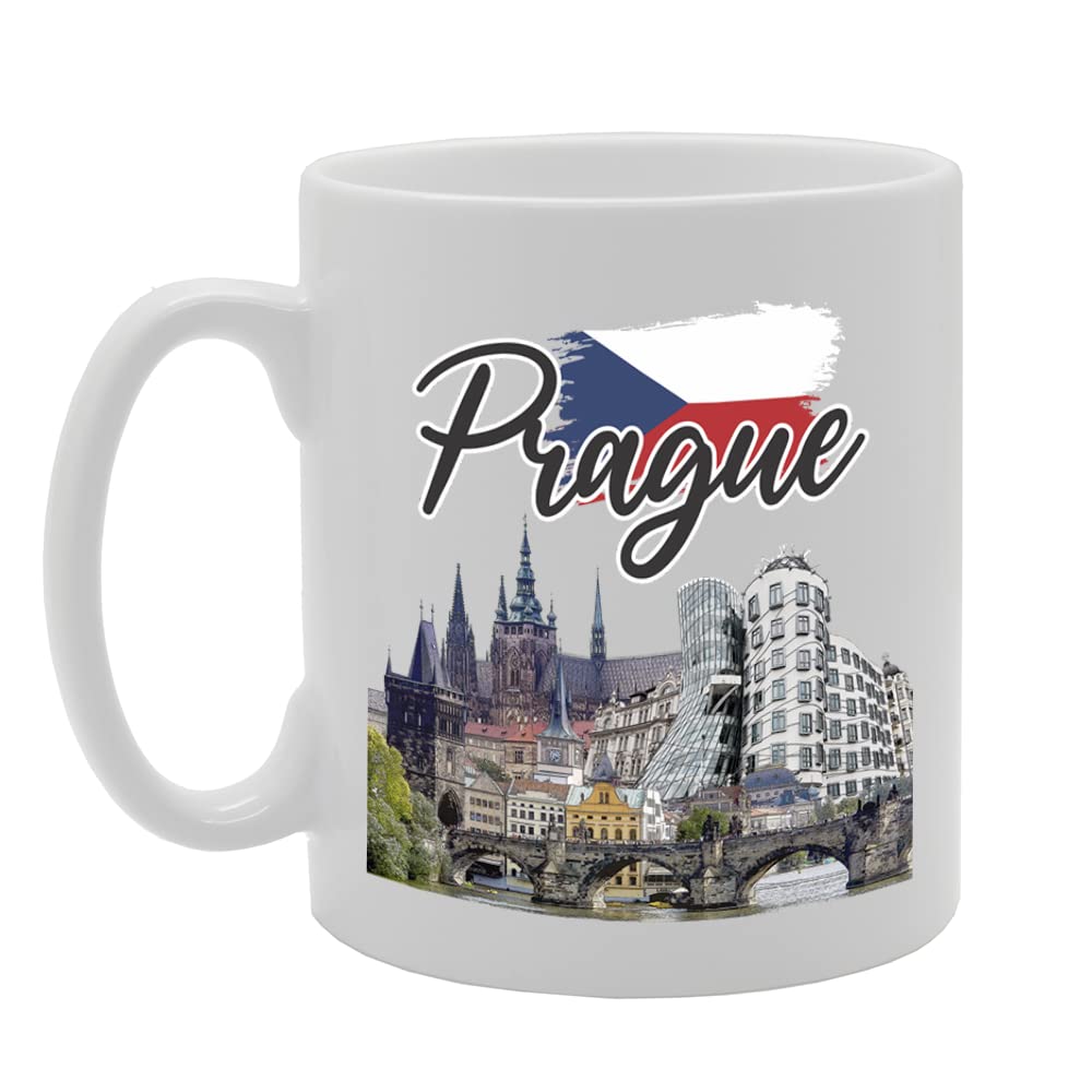 Prague Czech Republic - A   Printed Tea Coffee Ceramic  Mg5685 - Funny Printed Coffee Mug - Great Gift Idea