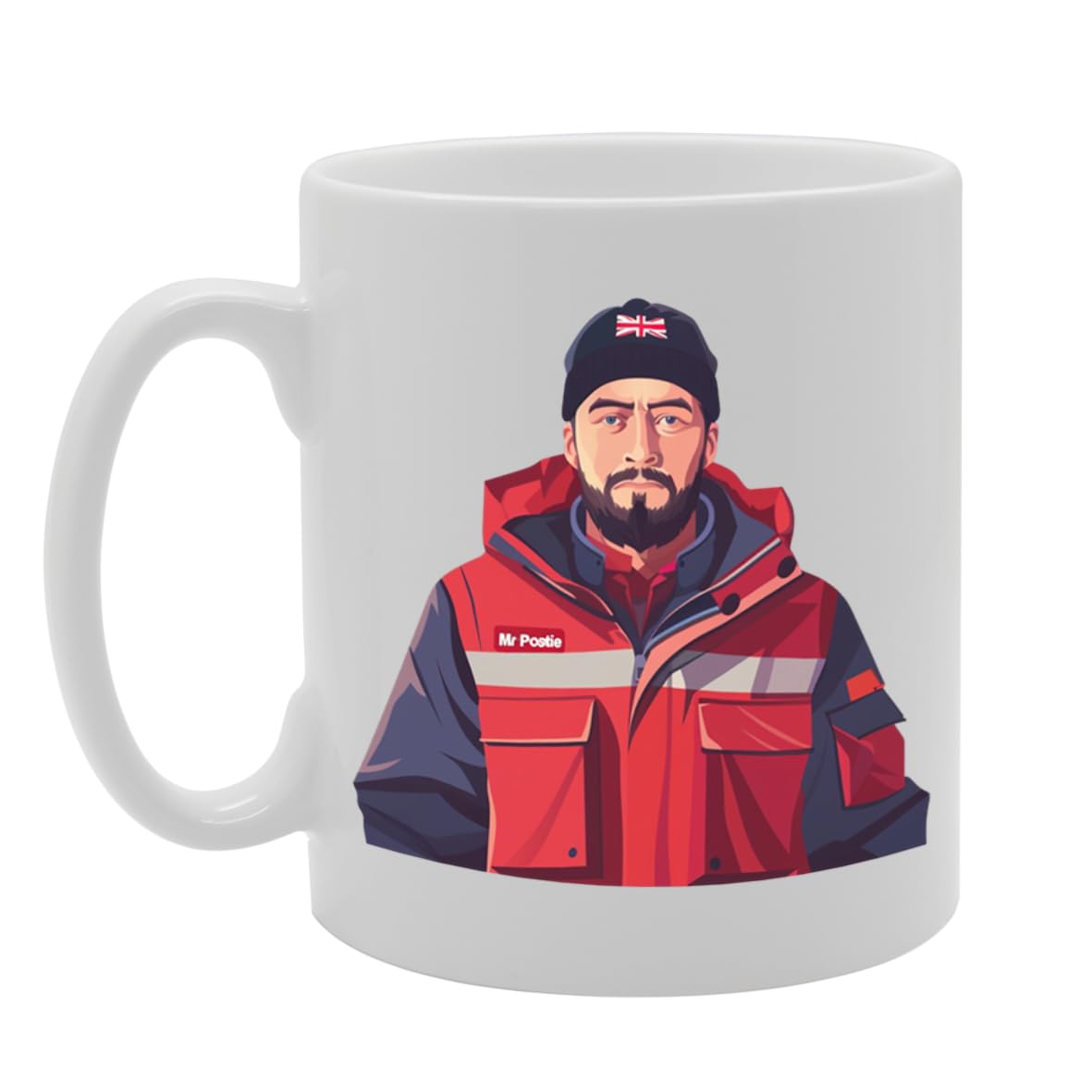 Mr Postie  - Ideal For Postmen And Mail Carriers, 11Oz Ceramic Coffee  For Postal Workers And Delivery Professionals Mg5952 - Funny Printed Coffee Mug - Great Gift Idea