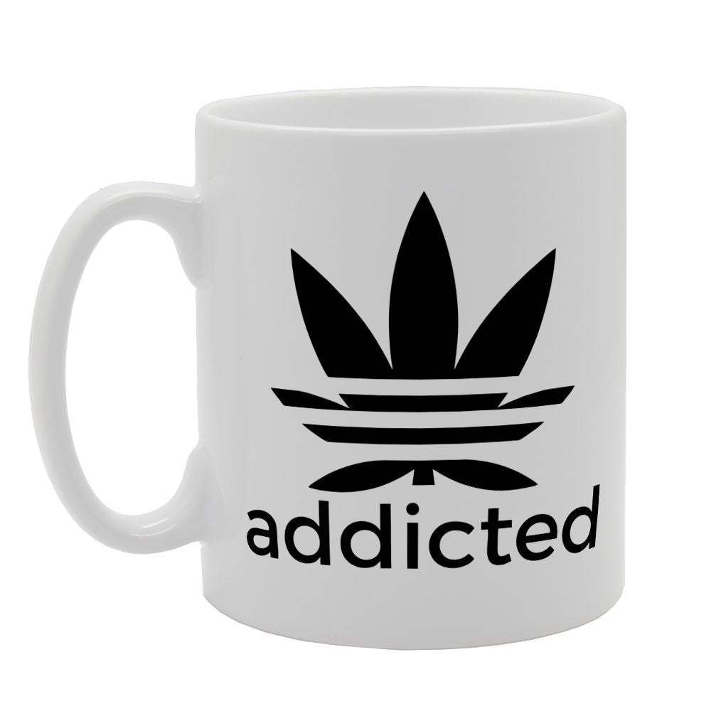 Addicted   Printed Tea Coffee Ceramic  Mg1221 - Funny Printed Coffee Mug - Great Gift Idea
