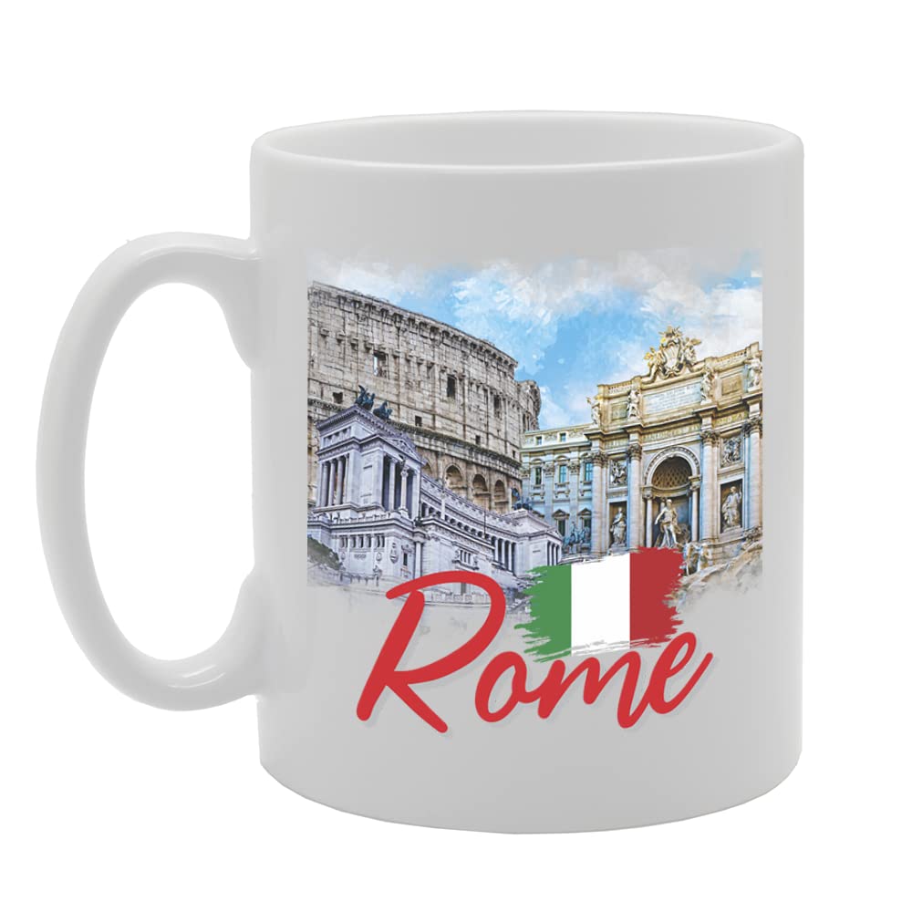 Rome Italy - B   Printed Tea Coffee Ceramic  Mg5678 - Funny Printed Coffee Mug - Great Gift Idea