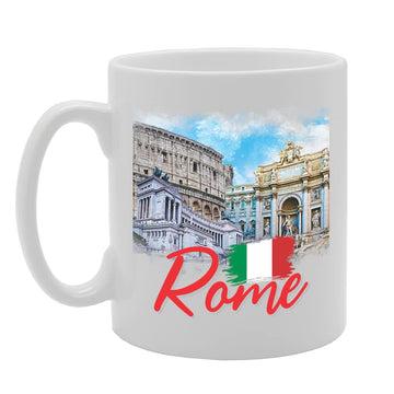 Rome Italy - B   Printed Tea Coffee Ceramic  Mg5678 - Funny Printed Coffee Mug - Great Gift Idea