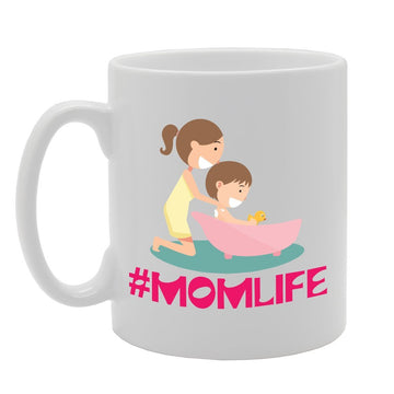 Mom Life #Momlife   Printed Tea Coffee Ceramic  Mg3538 - Funny Printed Coffee Mug - Great Gift Idea