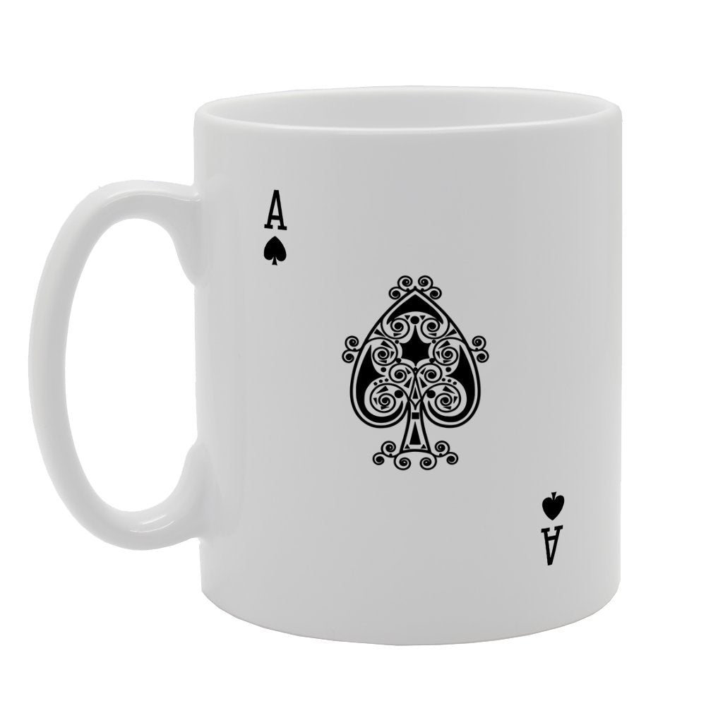 Ace Of Spade Card Game   Printed Tea Coffee Ceramic  Mg1894 - Funny Printed Coffee Mug - Great Gift Idea