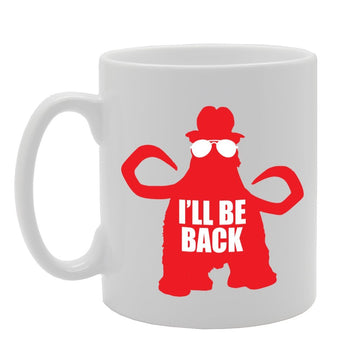 I'Ll Be Back Funny Big Red Mammoth   Printed Tea Coffee Ceramic  Mg2265 - Funny Printed Coffee Mug - Great Gift Idea