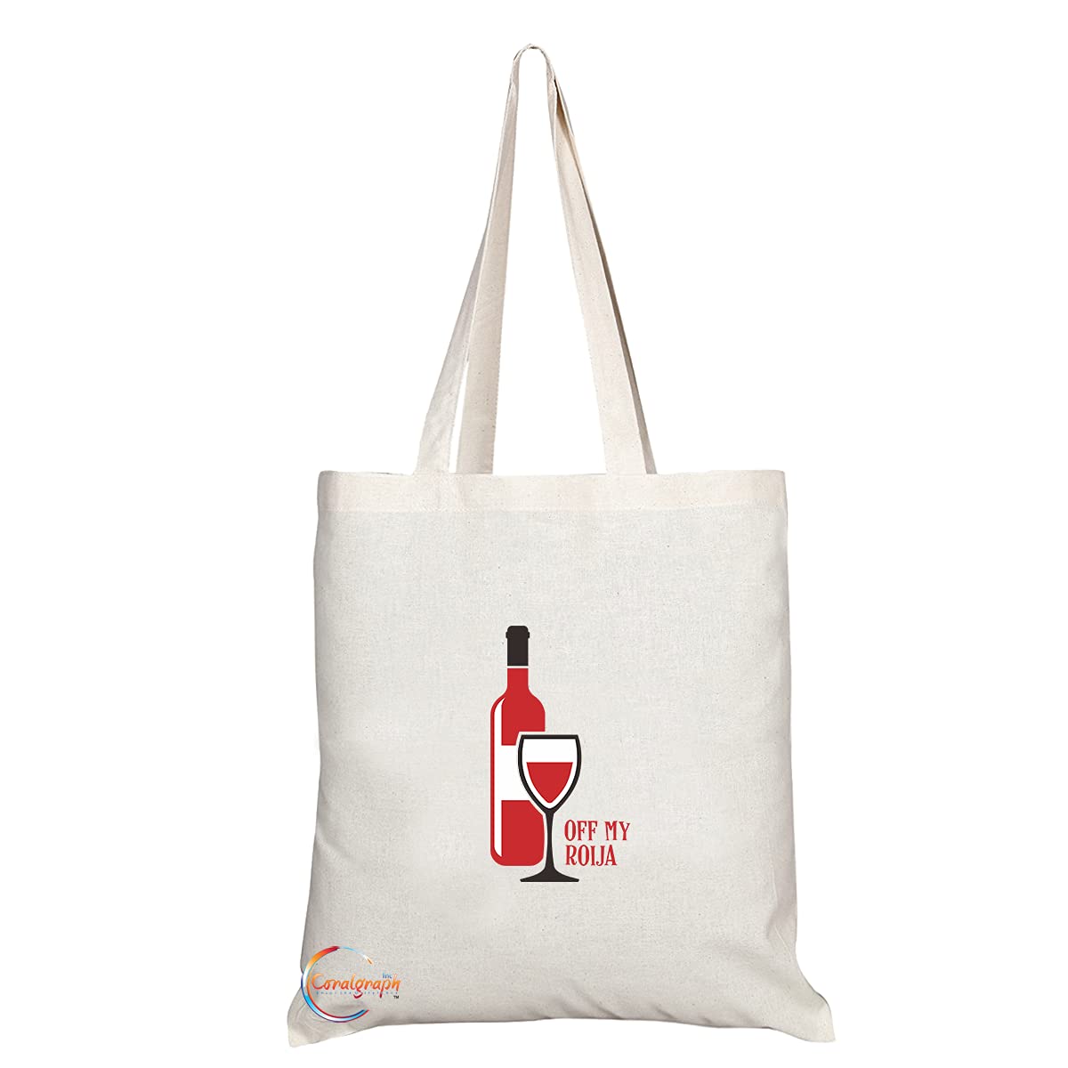 TB1458 Off My Roija Novelty Present Gift Printed Eco-Friendly Stylish Long Handled Tote Shoulder Bag