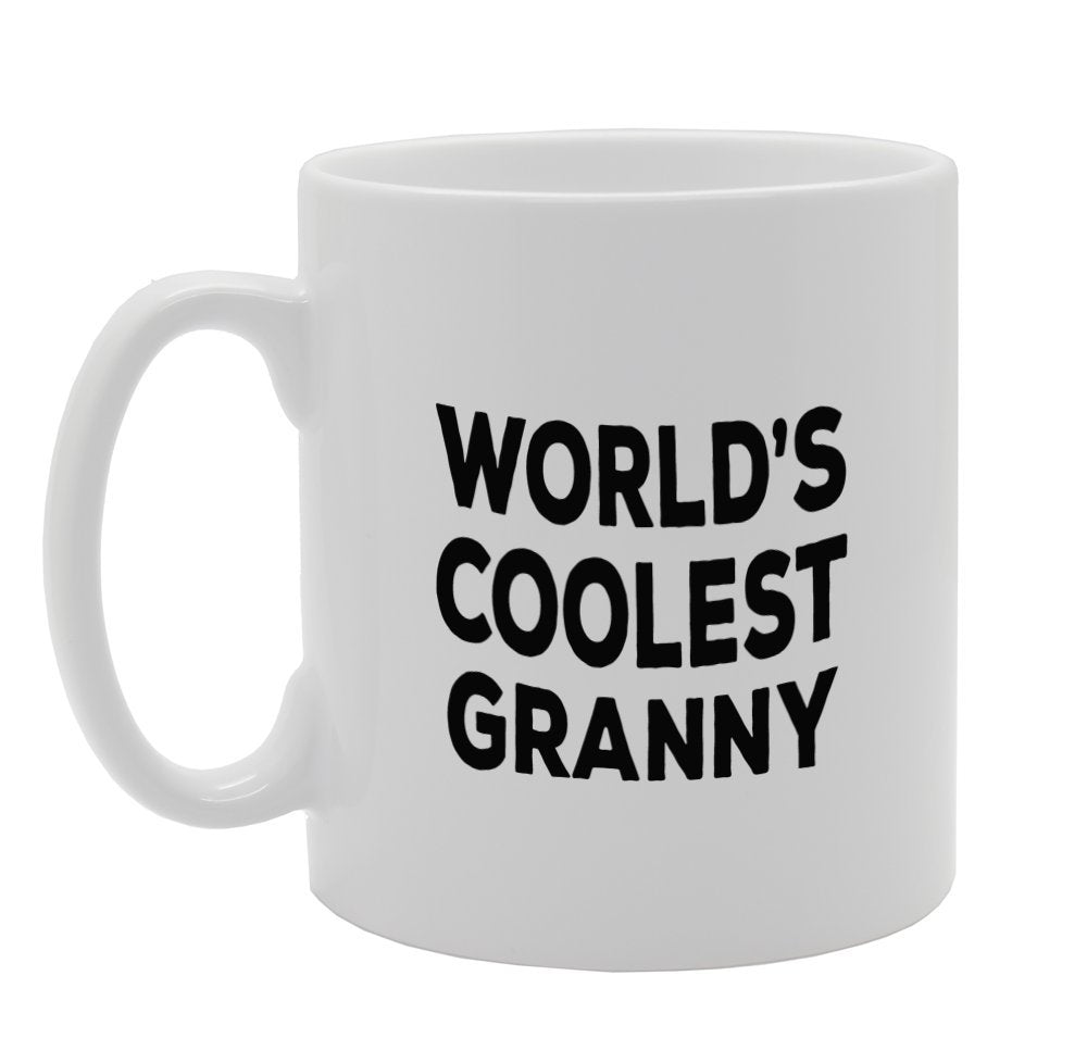World'S Coolest Granny   Printed Tea Coffee Ceramic  Mg1358 - Funny Printed Coffee Mug - Great Gift Idea