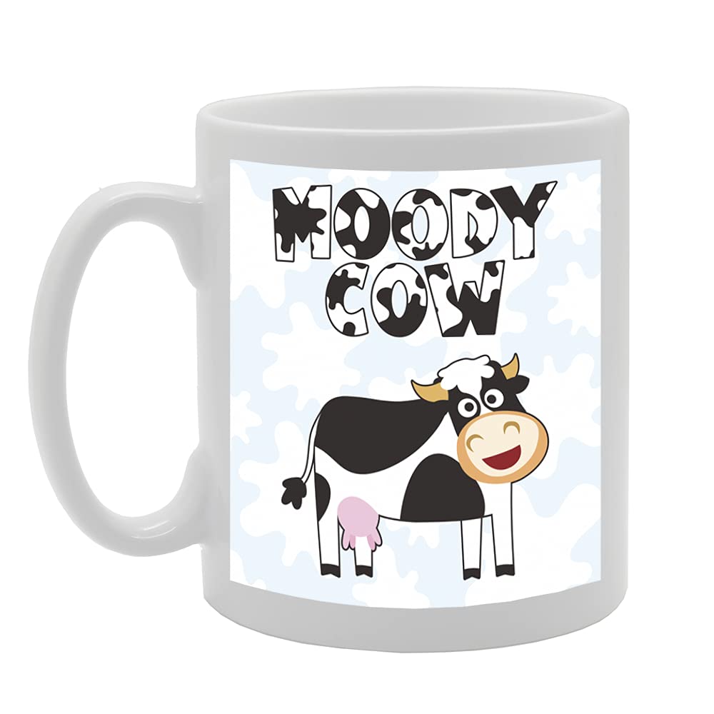 Moody Cow Tea   Printed Tea Coffee Ceramic  Mg5423 - Funny Printed Coffee Mug - Great Gift Idea