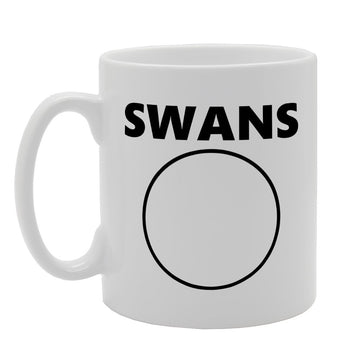 Funny Joke Swans Circle   Printed Tea Coffee Ceramic  Mg1620 - Funny Printed Coffee Mug - Great Gift Idea