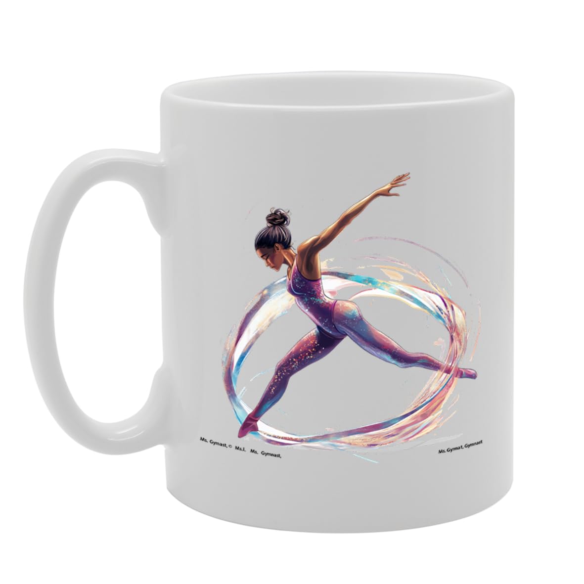 11Oz Ceramic  Featuring Popular Sports Designs From Around The World – Ideal For Sports Fans And Enthusiasts (Gymnast Mg6591) - Funny Printed Coffee Mug - Great Gift Idea