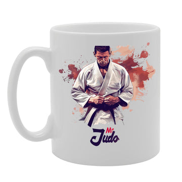 Mr Judo  - Ideal For Judo Practitioners And Martial Arts Enthusiasts, 11Oz Ceramic Coffee  For Dojo Lovers And Combat Sports Fans Mg5954 - Funny Printed Coffee Mug - Great Gift Idea