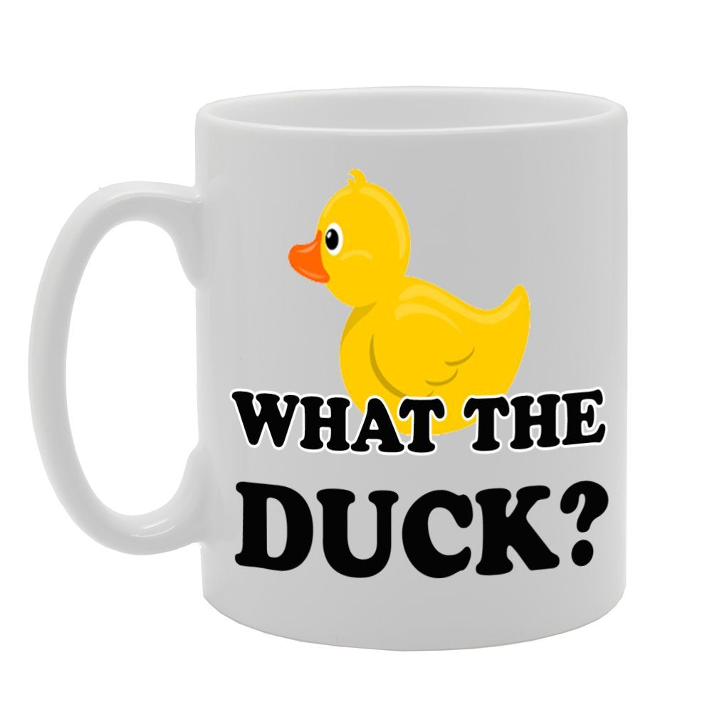 What The Duck ?   Printed Tea Coffee Ceramic  Mg392 - Funny Printed Coffee Mug - Great Gift Idea
