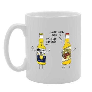 Nope F**K That It'S Just Hayfever Corona Sol Beer Drink   Printed Tea Coffee Ceramic  Mg4789 - Funny Printed Coffee Mug - Great Gift Idea