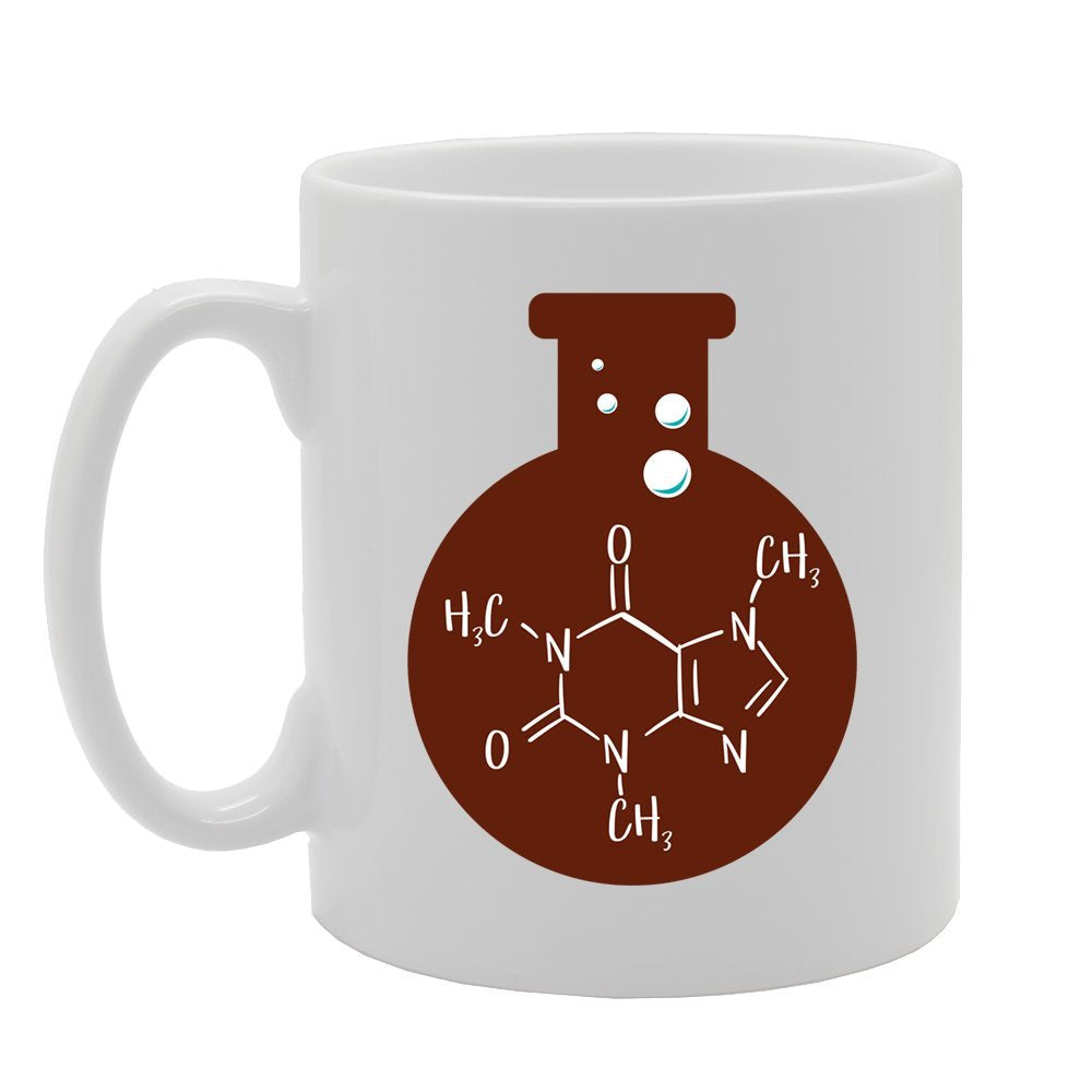 Caffeine Lab Chemical Formula Funny    Printed Tea Coffee Ceramic  Mg1779 - Funny Printed Coffee Mug - Great Gift Idea
