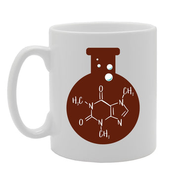 Caffeine Lab Chemical Formula Funny    Printed Tea Coffee Ceramic  Mg1779 - Funny Printed Coffee Mug - Great Gift Idea