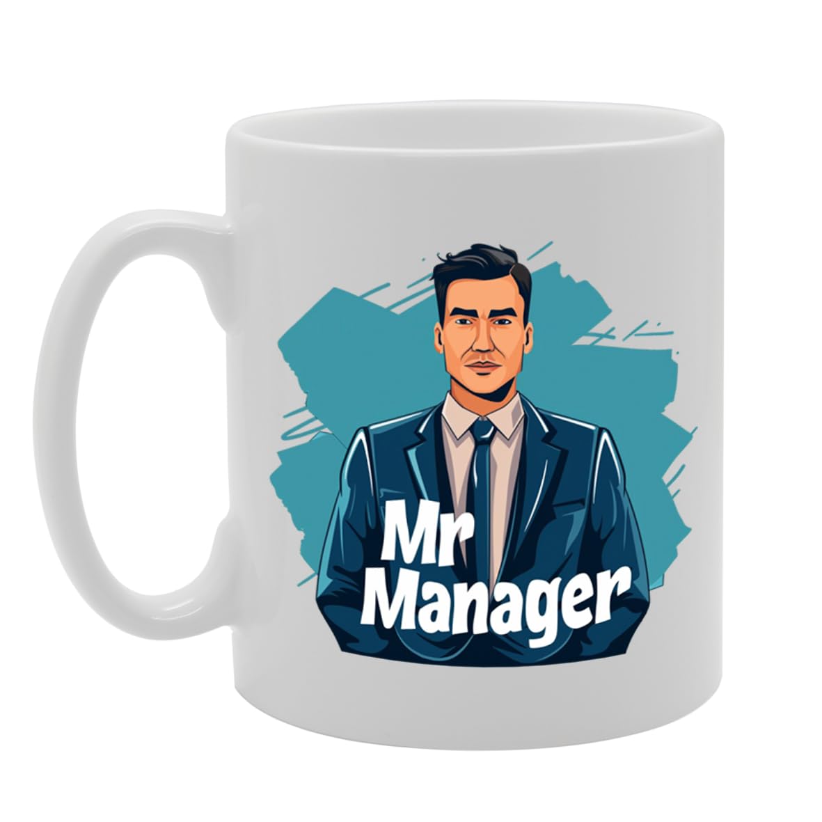 Mr Manager  - Ideal For Managers And Business Professionals, 11Oz Ceramic Coffee  For Office Enthusiasts And Leaders Mg5955 - Funny Printed Coffee Mug - Great Gift Idea