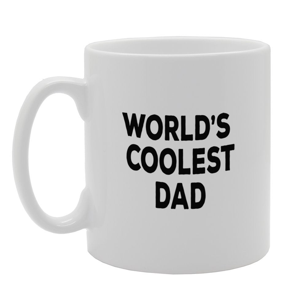 World'S Coolest Dad   Printed Tea Coffee Ceramic  Mg989 - Funny Printed Coffee Mug - Great Gift Idea