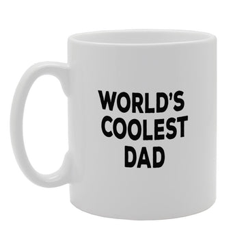 World'S Coolest Dad   Printed Tea Coffee Ceramic  Mg989 - Funny Printed Coffee Mug - Great Gift Idea