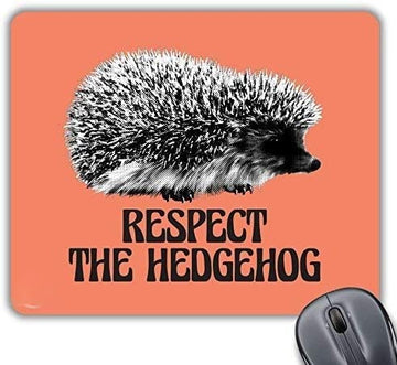 CP462 Respect The Hedgehog Novelty Gift Printed PC Laptop Computer Mouse Mat Pad