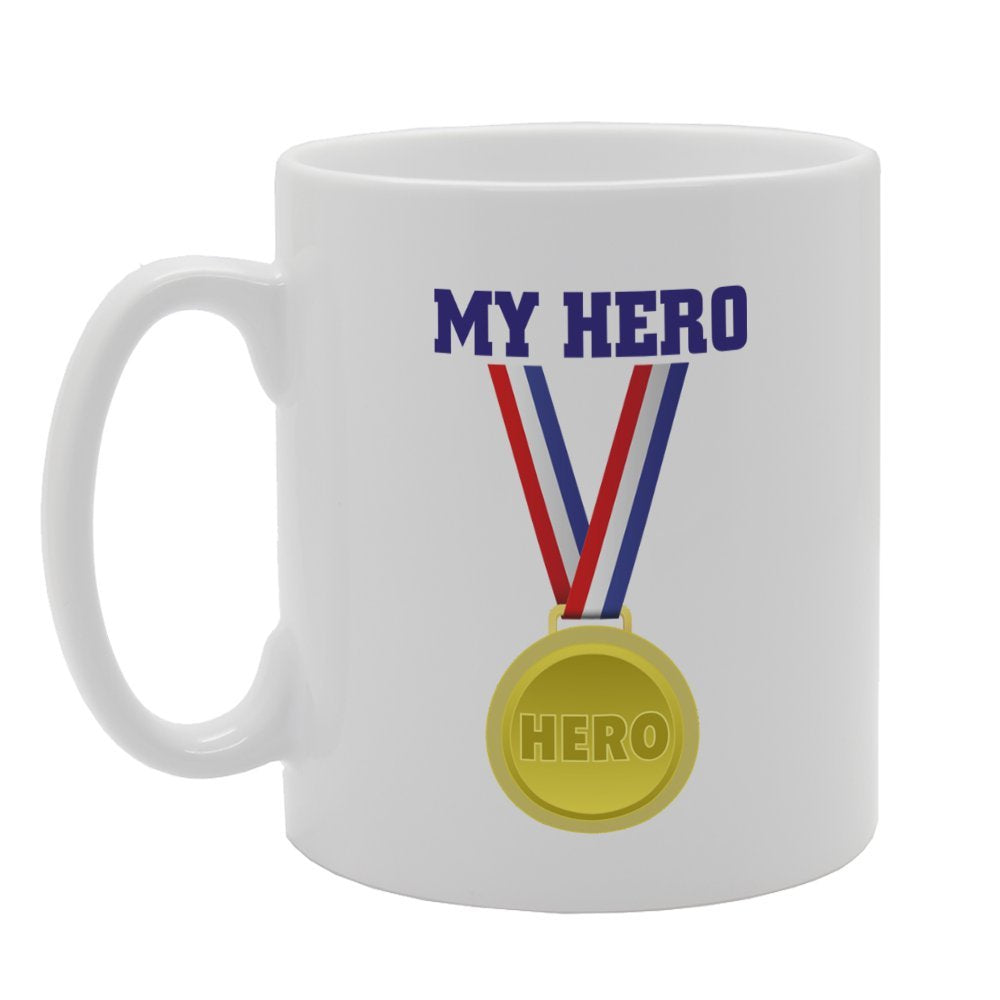 My Hero Gold Medal   Printed Tea Coffee Ceramic  Mg2644 - Funny Printed Coffee Mug - Great Gift Idea