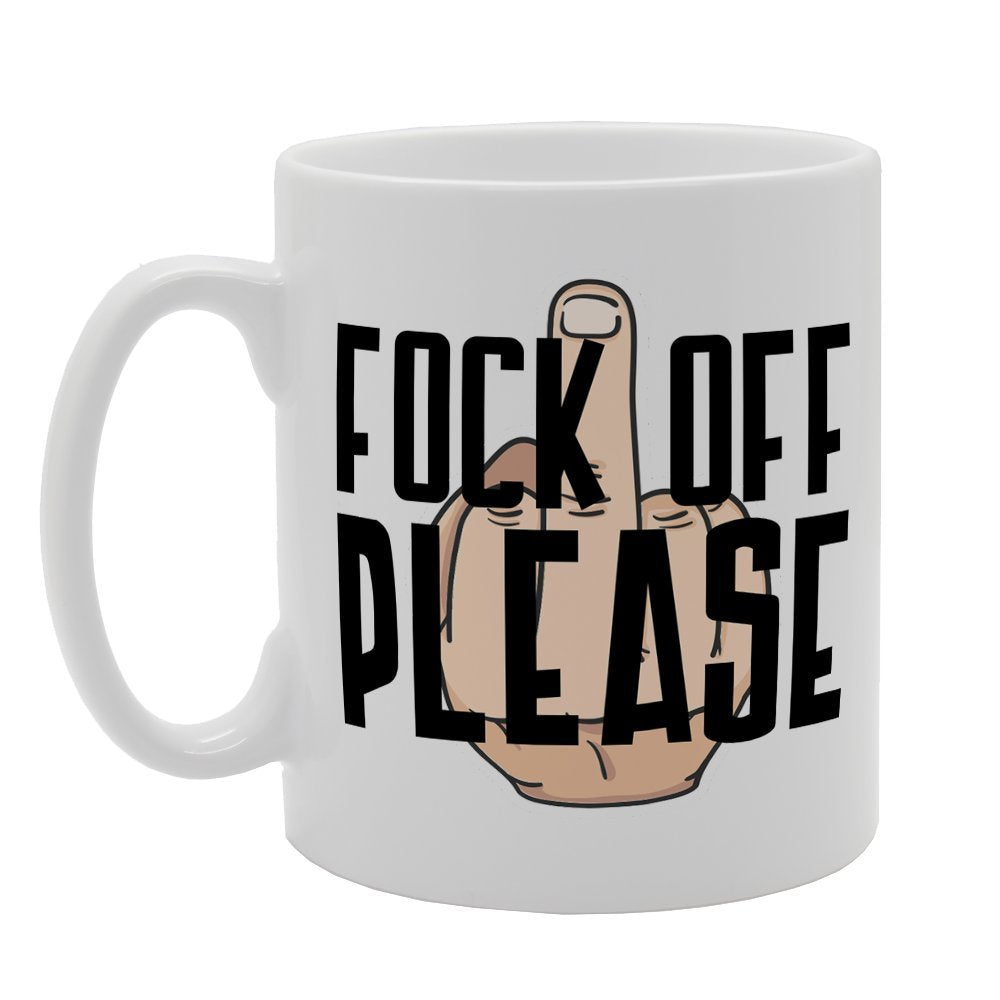 Fock Off Please   Printed Tea Coffee Ceramic  Mg2471 - Funny Printed Coffee Mug - Great Gift Idea