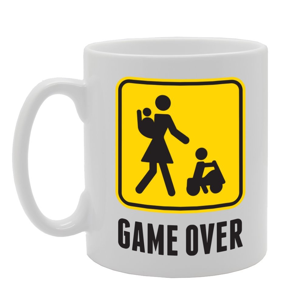 Game Over   Printed Tea Coffee Ceramic  Mg3073 - Funny Printed Coffee Mug - Great Gift Idea