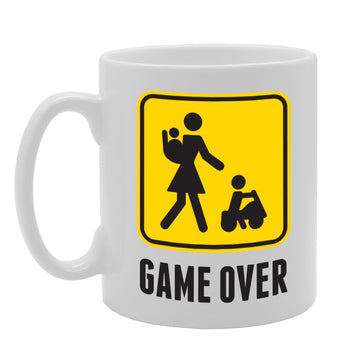 Game Over   Printed Tea Coffee Ceramic  Mg3073 - Funny Printed Coffee Mug - Great Gift Idea