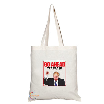 TB1480 Go Ahead Bag Me Novelty Present Gift Printed Eco-Friendly Stylish Long Handled Tote Shoulder Bag