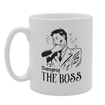Banging The Boss (A)   Printed Tea Coffee Ceramic  Mg3993 - Funny Printed Coffee Mug - Great Gift Idea