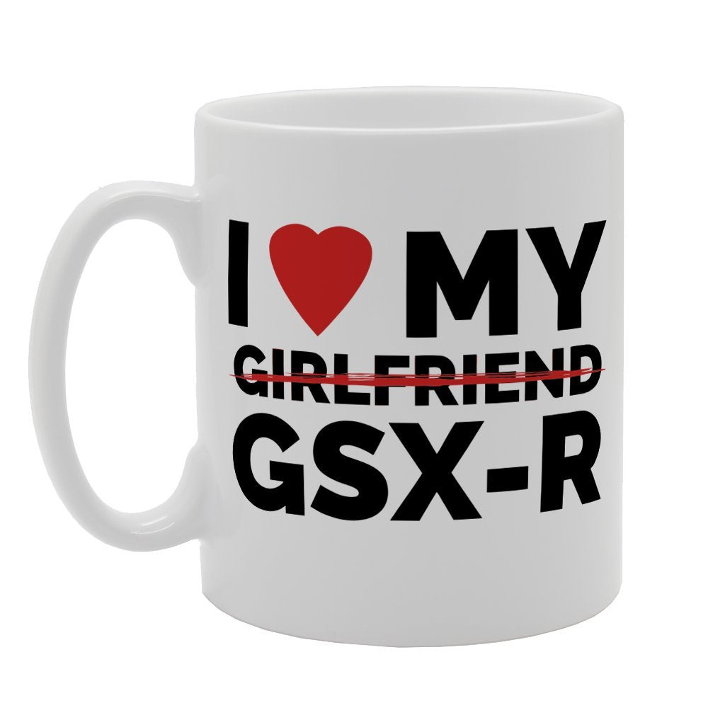 I Love My Girlfriend Gsx R   Printed Tea Coffee Ceramic  Mg1506 - Funny Printed Coffee Mug - Great Gift Idea