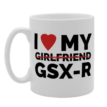 I Love My Girlfriend Gsx R   Printed Tea Coffee Ceramic  Mg1506 - Funny Printed Coffee Mug - Great Gift Idea