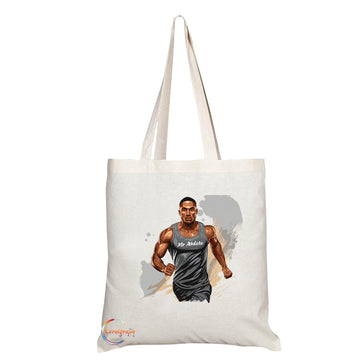 TB1786 Mr Athlete Tote Bag - Great for Athletes, Sports Enthusiasts, Fitness Lovers - Sustainable, Stylish, Long Handled, Durable and Reusable