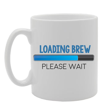 Geeky - Loading Brew Please Wait   Printed Tea Coffee Ceramic  Mg3859 - Funny Printed Coffee Mug - Great Gift Idea