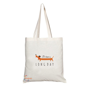 TB1368 Its Been a Long Day Tea Novelty Present Gift Printed Eco-Friendly Stylish Long Handled Tote Shoulder Bag
