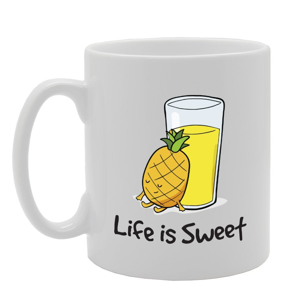 Life Is Sweet   Printed Tea Coffee Ceramic  Mg3447 - Funny Printed Coffee Mug - Great Gift Idea