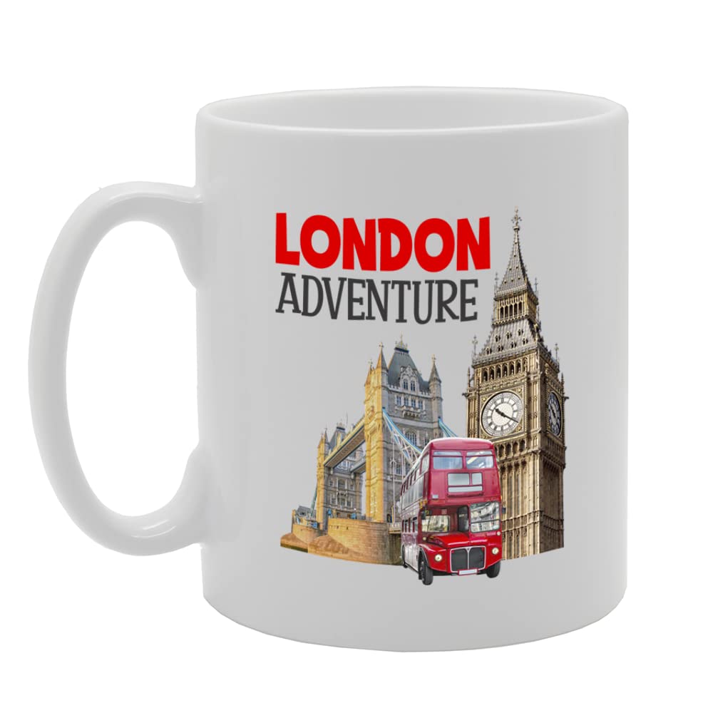 -   Printed Coffee Ceramic  Featuring Great Britain 4 Design (Adventure) Mg6431 - Funny Printed Coffee Mug - Great Gift Idea
