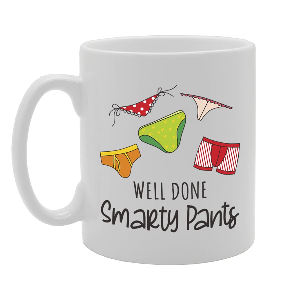 Well Done Smarty Pants Tea   Printed Tea Coffee Ceramic  Mg5364 - Funny Printed Coffee Mug - Great Gift Idea