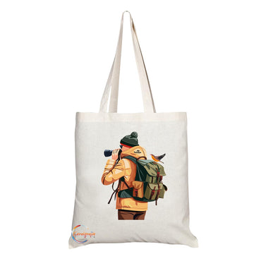 TB1737 Mr Twitcher Tote Bag - Great for Birdwatchers, Nature Lovers, Ornithologists - Sustainable, Stylish, Long Handled, Durable and Reusable