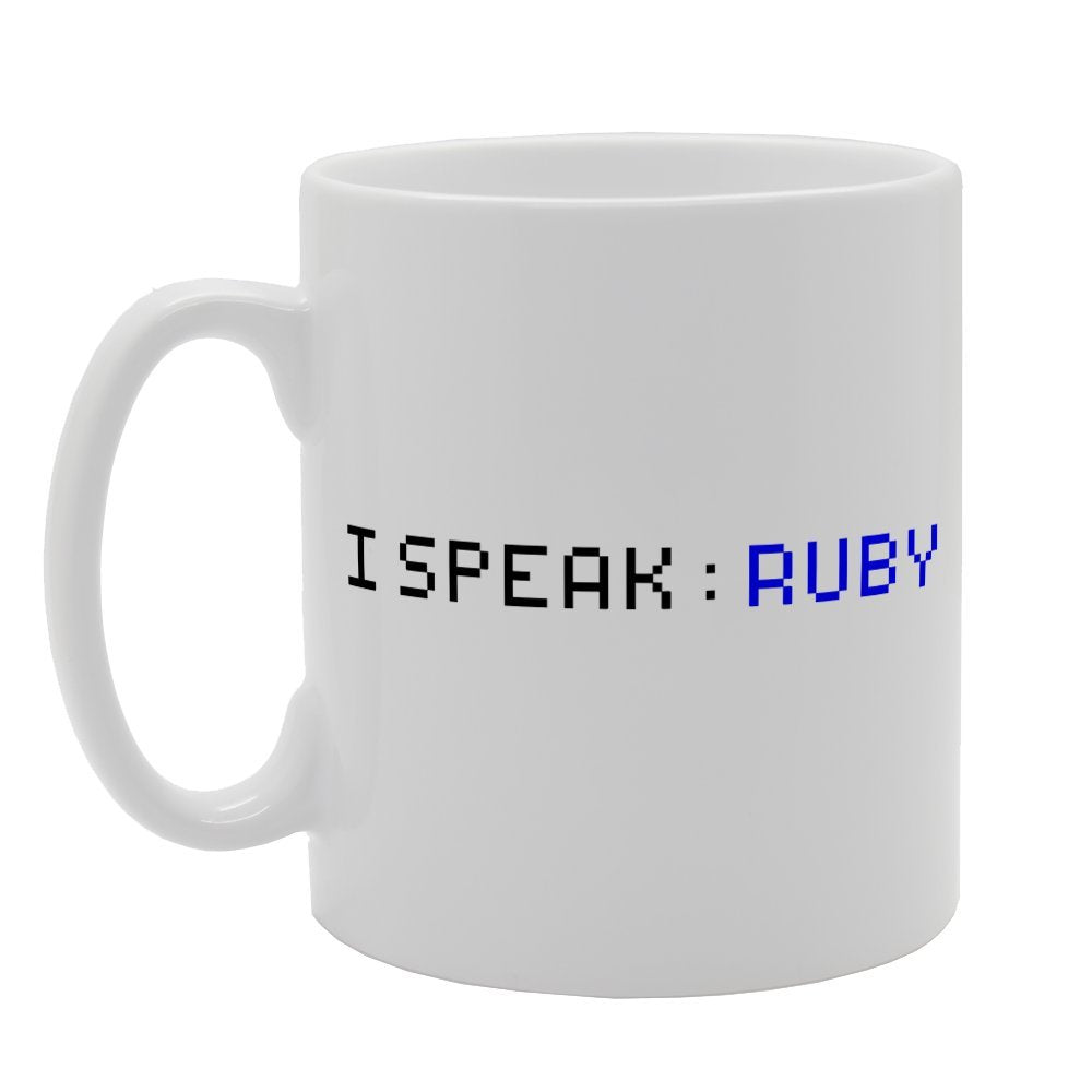 I Speak Ruby Player Fun   Printed Tea Coffee Ceramic  Mg1940 - Funny Printed Coffee Mug - Great Gift Idea