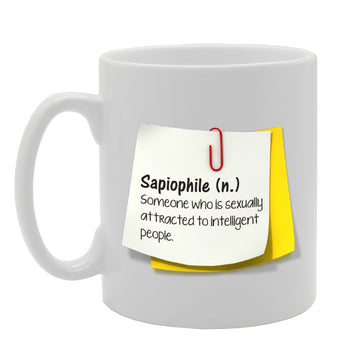 Sapiophile Someone Who Is Sexually Attracted To Intelligent People   Printed Tea Coffee Ceramic  Mg2840 - Funny Printed Coffee Mug - Great Gift Idea