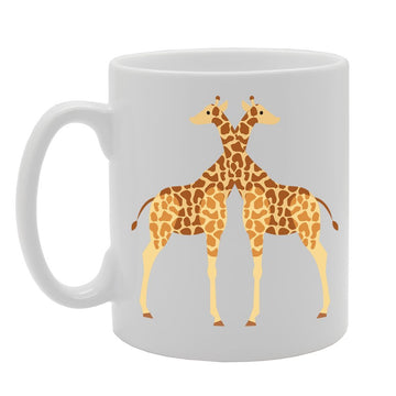 Giraffe Couple   Printed Tea Coffee Ceramic  Mg129 - Funny Printed Coffee Mug - Great Gift Idea