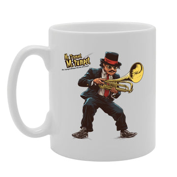 11Oz Ceramic  Featuring Trumpet Mg6581 – For Trumpet Players And Music Lovers - Funny Printed Coffee Mug - Great Gift Idea