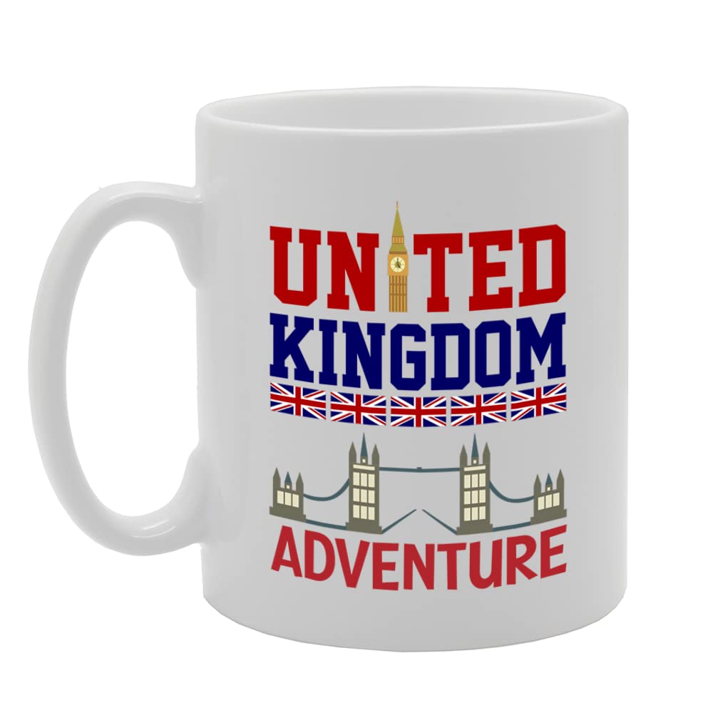 United Kingdom Adventure Souvenir   Tea Coffee Ceramic  Mg5606 - Funny Printed Coffee Mug - Great Gift Idea