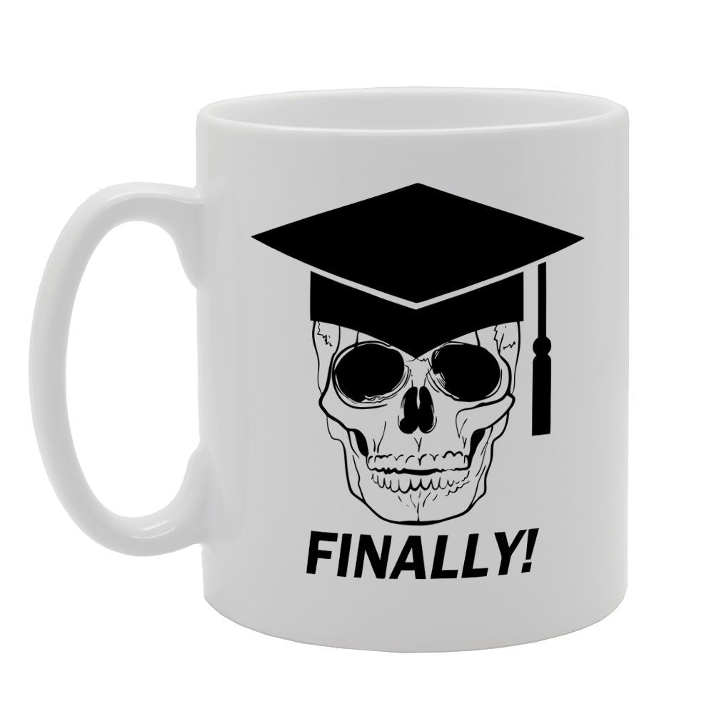 Finally! Graduated   Printed Tea Coffee Ceramic  Mg1448 - Funny Printed Coffee Mug - Great Gift Idea