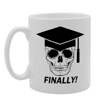 Finally! Graduated   Printed Tea Coffee Ceramic  Mg1448 - Funny Printed Coffee Mug - Great Gift Idea