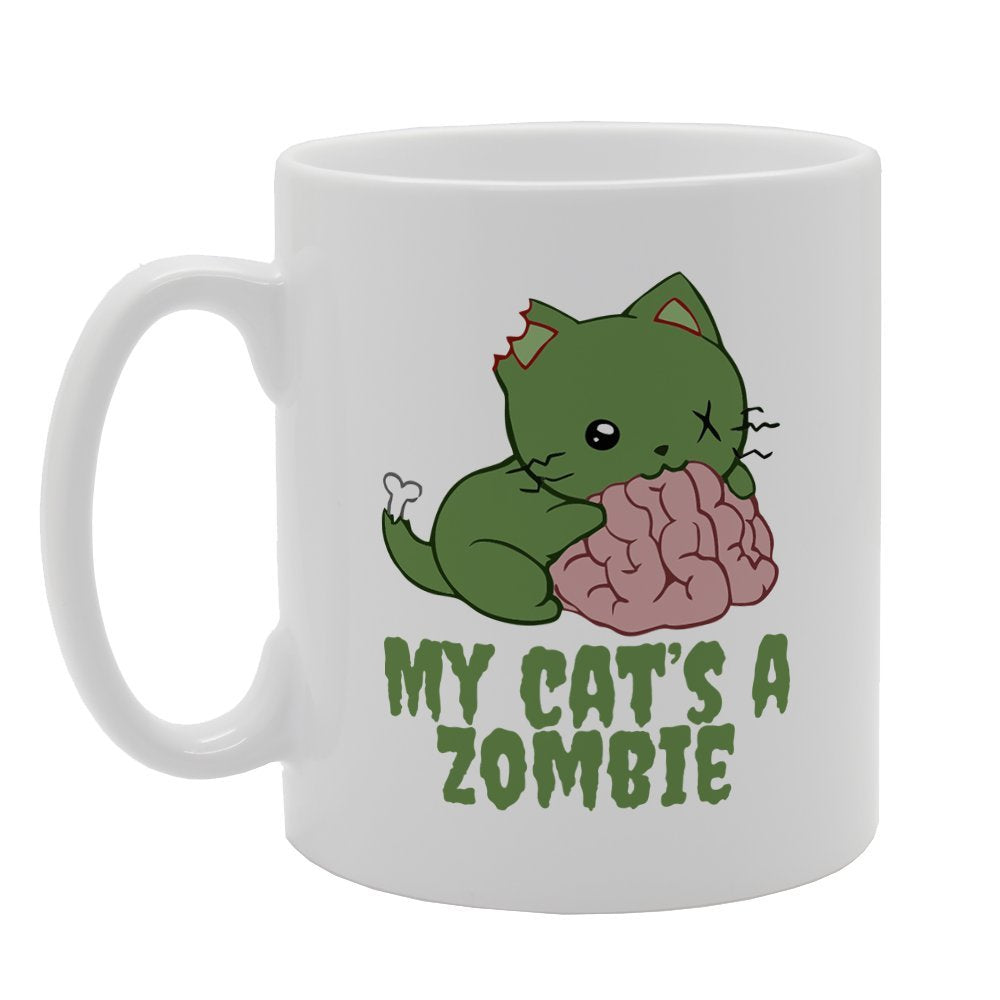 My Cats A Zombie   Printed Tea Coffee Ceramic  Mg2436 - Funny Printed Coffee Mug - Great Gift Idea