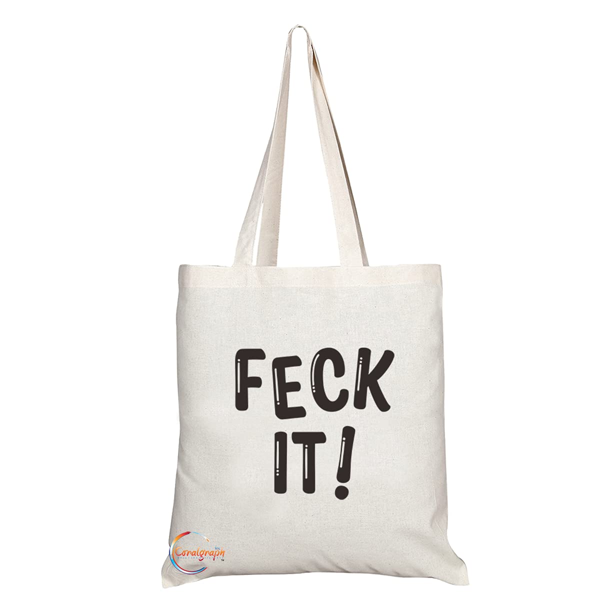 TB1102 Feck It Novelty Present Gift Printed Eco-Friendly Stylish Long Handled Tote Shoulder Bag